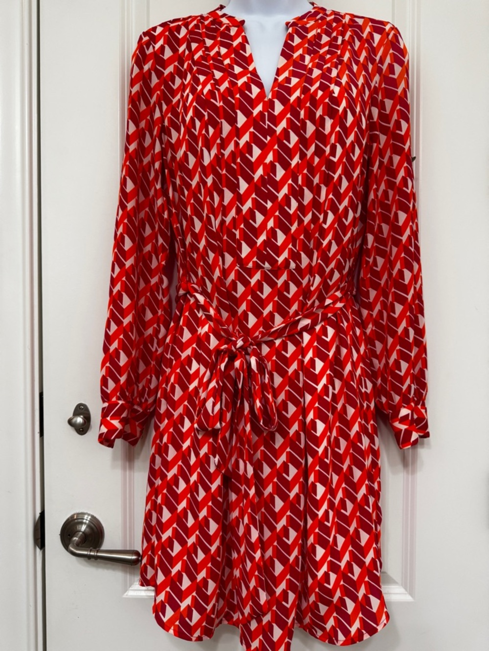 Banana Republic Shirt Dress Fuchsia and Orange 2